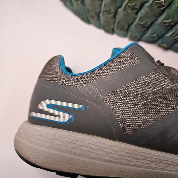 Skechers Mens Go Golf Shoes Water Resistant Charcoal Gray Blue Spikeless Size 10 - Picture 16 of 16
